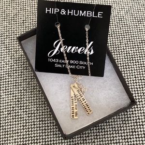 Leonard Cohen “Light” Sterling Silver Tag Necklace